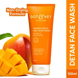 Mango Detan Gel ,Gently Cleanse Skin From Dirt & Oil,Fades Stubborn Tan Face Wash-0