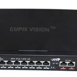 CUPIX VISION 8FE PoE + 2FE Uplink AI Smart Switch (100 Mbps) 8 Ports 100 Mbps Network Switch-image-54