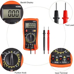 corslet Digital Multimeter VC 830l Multimeter AC DC Voltage Tester Multi Meter Digital Multimeter image 3