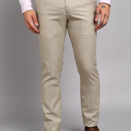 killer Men Slim Fit Beige Cotton Blend Trousers-picture-28
