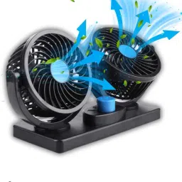 Electric Car Cooling Fan 360° Rotatable Fan Manual Rotationfor All Cars Car Interior Fan-image-29