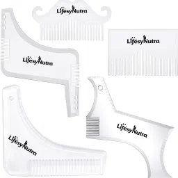 Beard Shaper Tool shaping scale template tool set With Ultra-Slim Pocket Comb-2