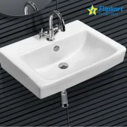Preimum Grade Ceramic's Wallmounted ( 13 * 18 ) Wall Hung Basin-image-36