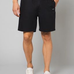 Solid Men Black Bermuda Shorts-image-31