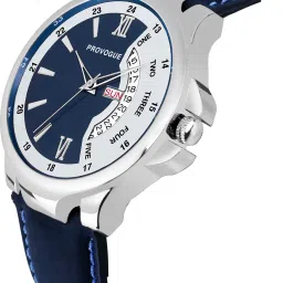 provogue Day and Date Functioning Blue Dial Analog Watch- For Men PRVG134 image 3