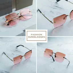 the magnifique Gradient, UV Protection, Mirrored Retro Square, Rectangular, Over-sized Sunglasses (Free Size) image 5