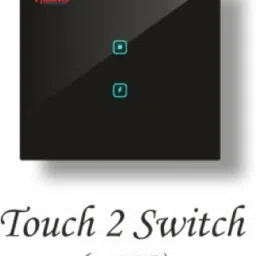 Phamvio 2 Gang Touch panel Switch (1 gang 2 Way)-2M Size Smart Switch-22