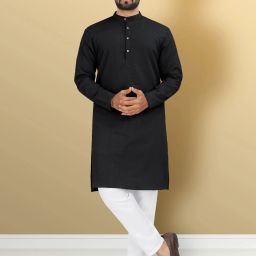 Men Jacquard Kurta Set-image-78