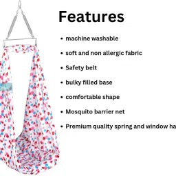 kian BABY NET SWING CRADLE WITH SPRING AND WINDOW HANGER image 4