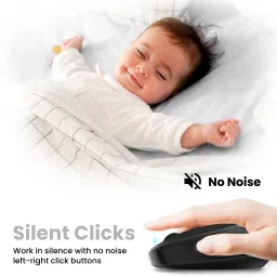 Portronics Toad 27 Silent Buttons / Auto Power Saving mode, Upto 1200 DPI Wireless Optical Mouse image 3