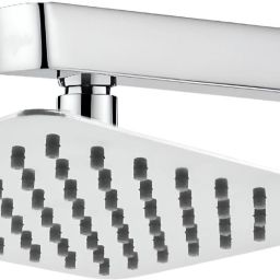 6X6 Ultra Slim Rain Flow Shower, Overhead Shower With Arm, Fixed Mount-22