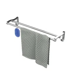 24 INCH Stainless Steel Towel Rack Cum Towel Bar 24 inch 1 Bar Towel Rod-image-68