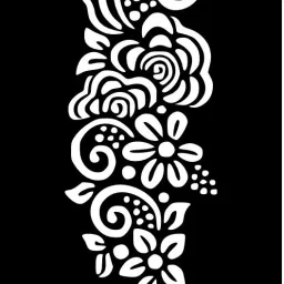 Finger Friendly Mehndi Stencil Stickers with Perfect Fit and Style-27