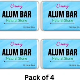 Alum Bar (Phitkari) with Case | Aftershave, Deodorant, Purifier(Pack 4) Shaving Soap-image-15