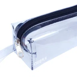 Transparent Pencil Pouch for Girls & Boys for School Plastic Clear Pouch Case with a Zipper, Makeup Kit Bag for Kids, Stationery Box Art Plastic Pencil Box-image-14