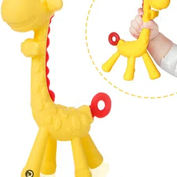 Teether,soother for new born Giraffe Shaped,Yellow Teether-26
