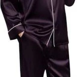 Men Night Suit Set Purple Solid-image-43