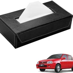 Car Tissue Box Paper Tissue Holder Black with 200 Sheets(100 Pulls) For Maruti Suzuki Zen Vehicle Tissue Dispenser-image-58