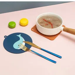 steller bloom Trivet Mat, Heat Resistant Coasters, Tableware Insulation Pad Potholders Matte Trivet image 4