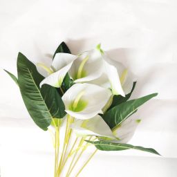 Anthurium artificial flower White Peace Lily Artificial Flower-image-79
