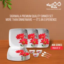 Pack of 12 Melamin Dinner Set-15