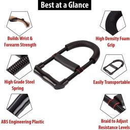 Adjustable Wrist Exerciser Equipment for Upper Arm Workout and Strength Training Hand Grip/Fitness Grip-image-35