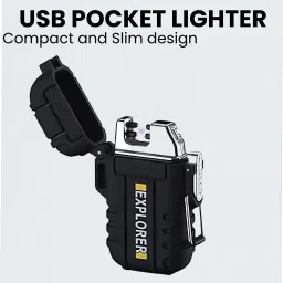 Explorer USB (Cigaratte Lighter)Windproof Flameless ARC Rechargeable LighterC47 Explorer USB (Cigaratte Lighter)Windproof Flameless ARC Rechargeable LighterC47 Pocket Lighter-image-64