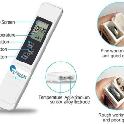 ocean star EC Meter and pH Meter, Total Dissolved Solids with pH Meter for Water Testing Digital TDS Meter image 3