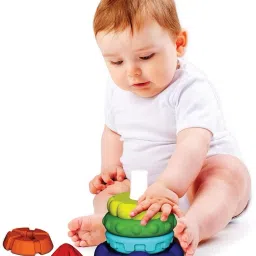 funskool Stack A Rocket, Nesting & Stackable Textured Toy for Kids image 5