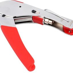 RG59/RG6 Compression Tool Coaxial Cable Wire Stripper Crimper Cutter Stainless Steel RG6 RG59 Coax Coaxial Twisted Connector F Connector Waterproof Connectors Network Crimping Tool Alicate Terminador Decrustation Plier Punch Plier-image-4