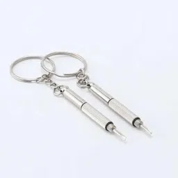 Pocket Mini DIY Screwdriver Kit with Key chain for, Repair Kit (Pack Of 2) Standard Screwdriver-11