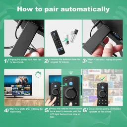 Trust Edge Fire-Stick Remote Control Compatible with Amzon Alexa Voice FlRE Stick 3rd Generation Fire Stick Remote Remote Controller image 2