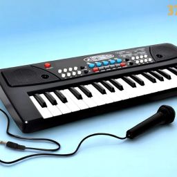 X81 Keys Piano Toy with Microphone, USB Power Cable & Sound Recording Best Birthday Gift for Boys and Girls Musical Instruments Analog Digital Piano-image-78