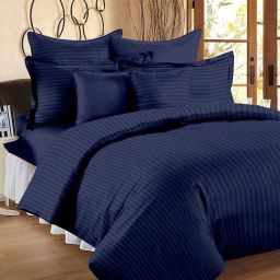 181 TC Cotton King Striped Flat Bedsheet-18