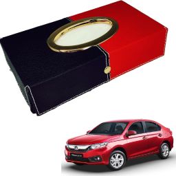 Chrom-Black-Red Tisue Box Leatherete-415 Vehicle Tissue Dispenser-image-62