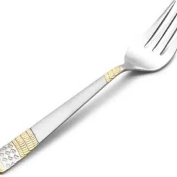 6 Pieces Desert Fork Set with Imperial Gold Handle design Stainless Steel Dessert Fork Set (Pack of 6) Stainless Steel Dessert Fork Set-22