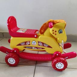 OH BABY' by flipkart PLASTIC MANGOLI HORSE WITH ROCKING FUNCTION,AMAZING COLOR Bike Battery Operated Ride On-17