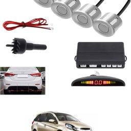 4Silver Parking Sensor With LED Display Increased Safety For Car-188 Universal 4 Silver Reverse Parking Sensor With LED Display For Cars-188 Parking Sensor-image-30
