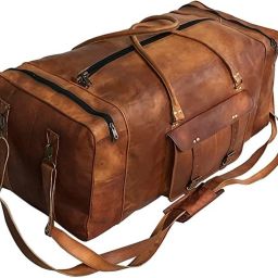 24 L Gym Duffel Bag - 24" Inch Brown Duffle Bag for Men - Brown-image-63