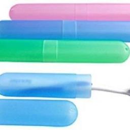 Bathroom Tooth Brush Cover Holder Tube Cap Cover Protect Case Box Toothbrush (Pack of 4, Multi Color) Plastic Toothbrush Holder (Multicolor) Toothbrush Case-18