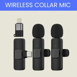 K9 Dual (Wireless Microphone) With Bluetooth Mic & Plug for Vlogging/YouTubI478 Microphone-15