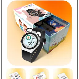 Spiky Unisex Kids Dial & Bracelet Style Straps Digital Multi Function Automatic Watch SPKEVA26_C4_BLK image 3