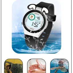 Spiky Unisex Kids Dial & Bracelet Style Straps Digital Multi Function Automatic Watch SPKEVA26_C4_BLK image 4