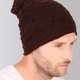 hupshy Unisex Self Design Acrylic Beanie-image-37