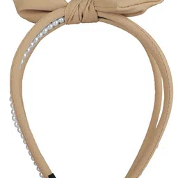 Vembley Women Beige & White Embellished Hairband-image-35
