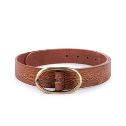 Belwaba Men Tan Solid Belt-image-91