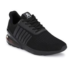 OFF LIMITS Men Black Mesh Running Non-Marking Shoes-image-85