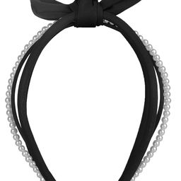 Vembley Women Black & White Embellished Hairband-image-69