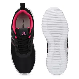 OFF LIMITS Women Black Mesh Running Non-Marking Shoes image 4
