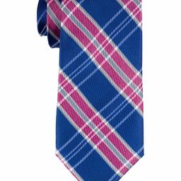 The Tie Hub Men Checked Skinny Pure Silk Tie-52